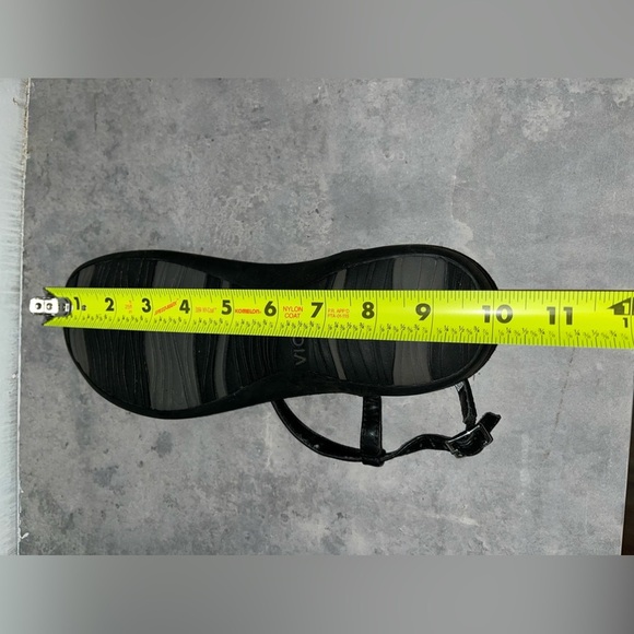 Vionic Orthaheel Lizbeth Black Leather Slingback‎ Flat Sandals Size 8 - Picture 9 of 10